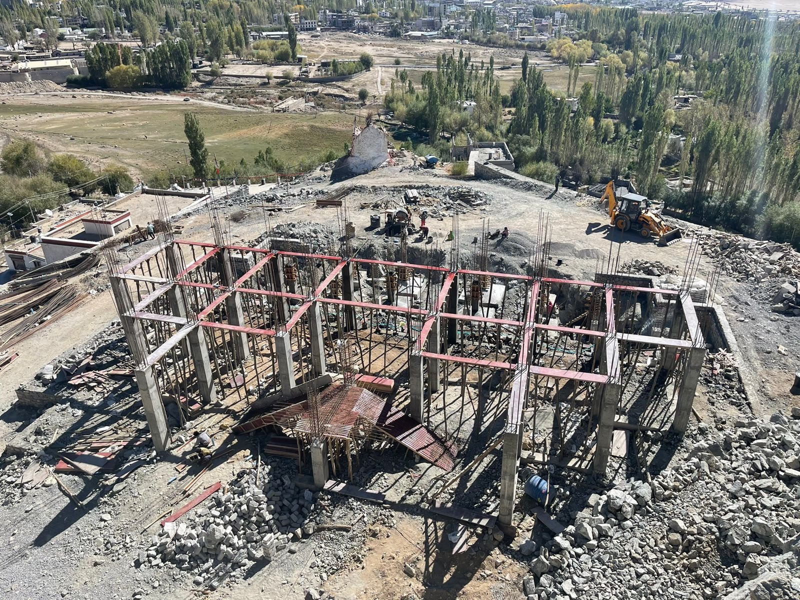 Foundation work at Skara