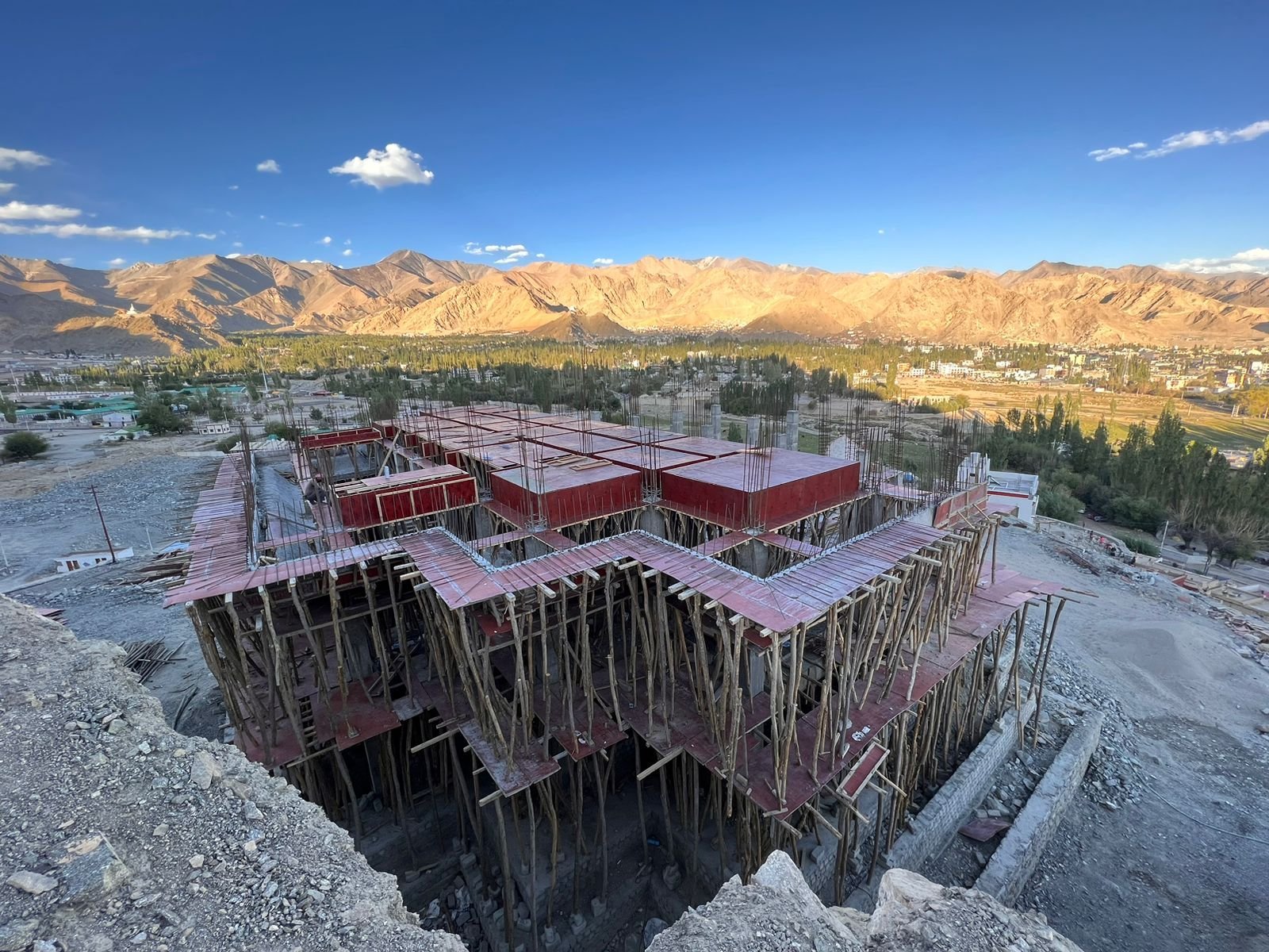 Building the prayer hall